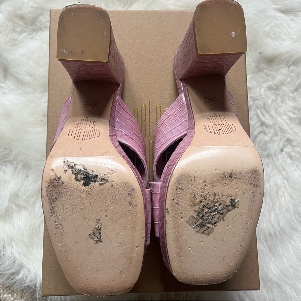 Charlotte Stone Lilac Sylvia Shoes - Picture 3 of 7